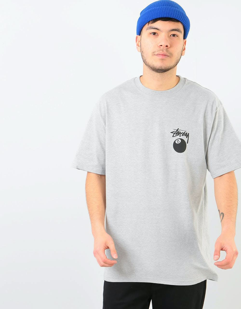 Stüssy 8 Ball T-Shirt - Grey Heather