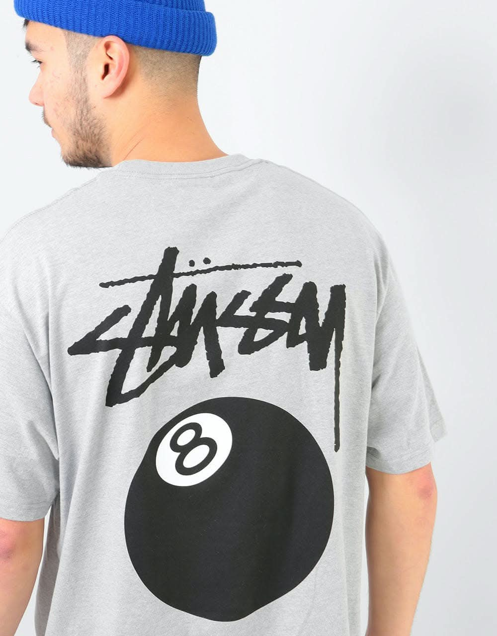 Stüssy 8 Ball T-Shirt - Grey Heather