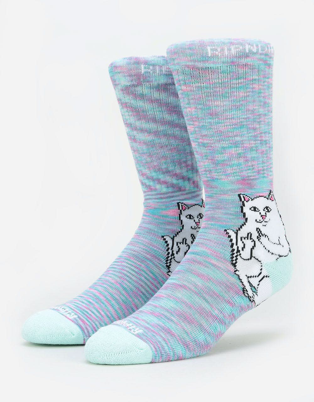 RIPNDIP Lord Nermal Socks - Mint Speckle