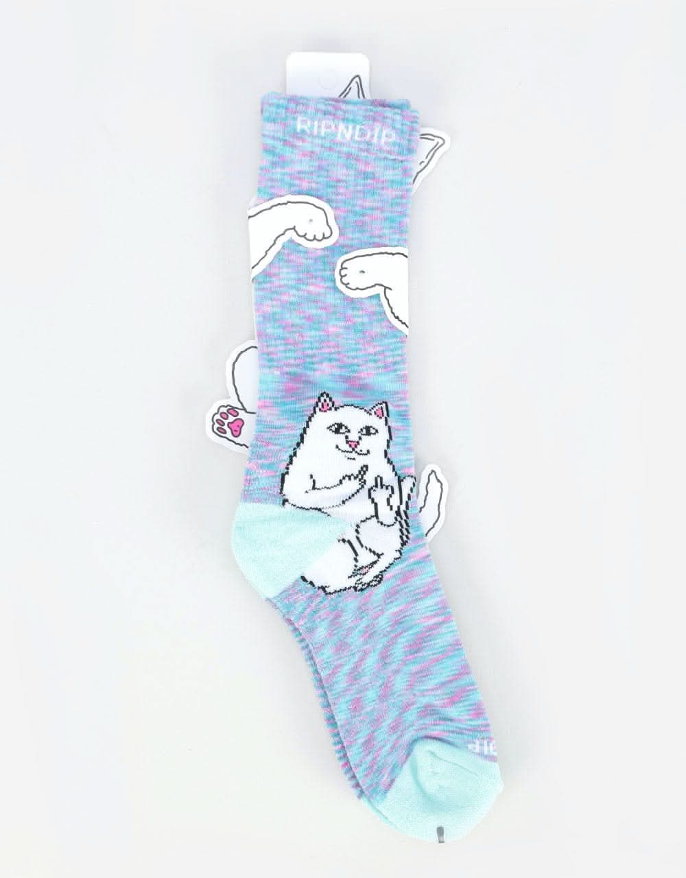 RIPNDIP Lord Nermal Socks - Mint Speckle