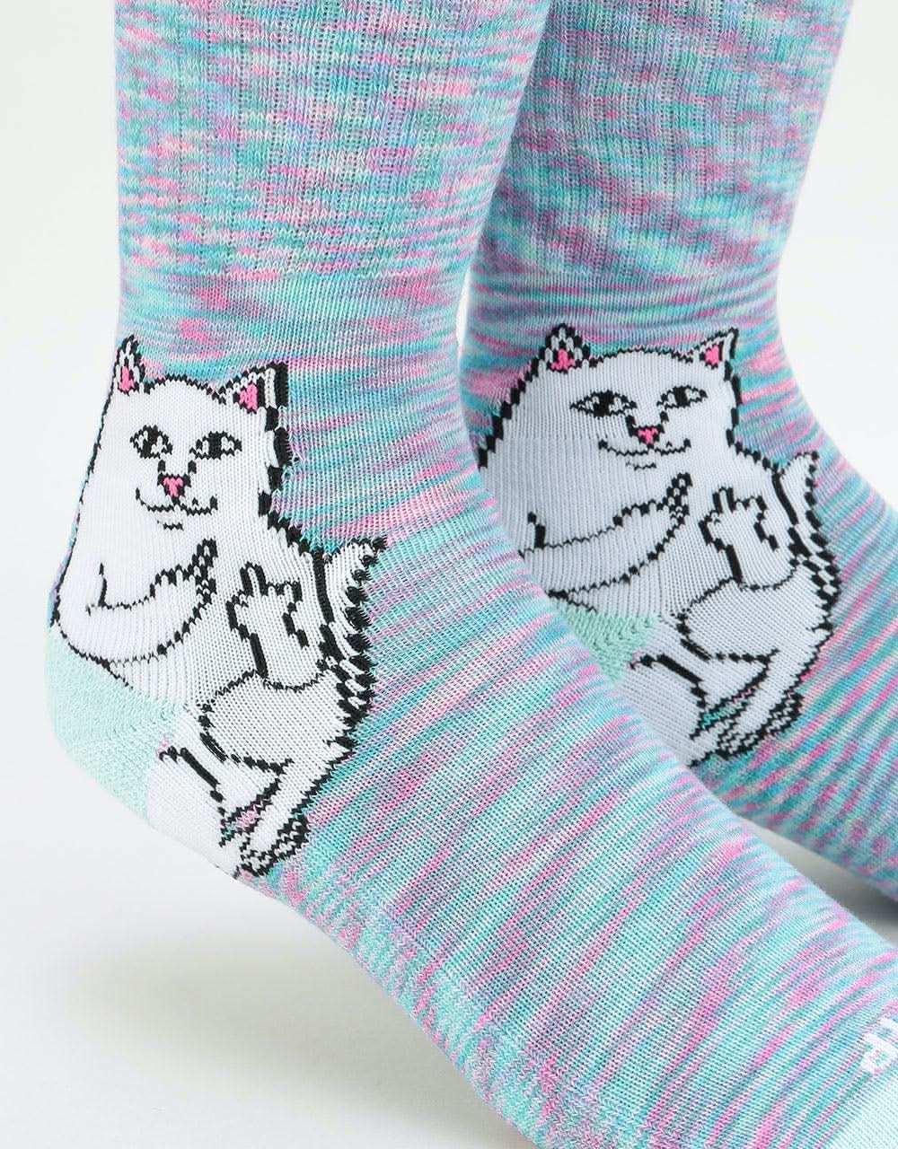 RIPNDIP Lord Nermal Socks - Mint Speckle