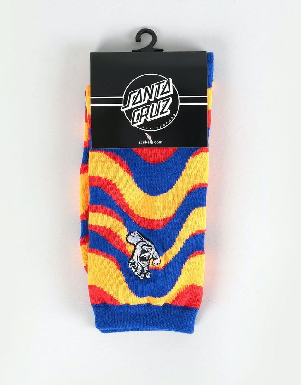 Santa Cruz Kaleido Hand Socks - Orange/Blue