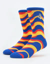 Santa Cruz Kaleido Hand Socks - Orange/Blue