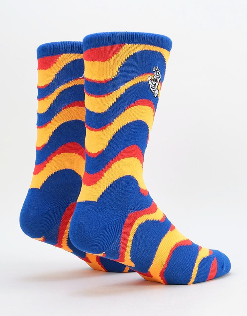 Santa Cruz Kaleido Hand Socks - Orange/Blue