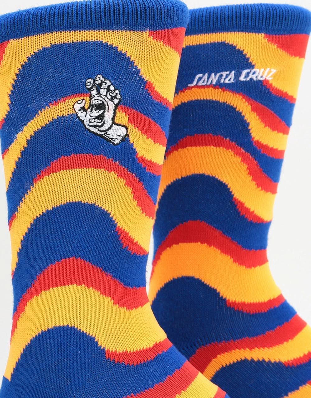 Santa Cruz Kaleido Hand Socks - Orange/Blue