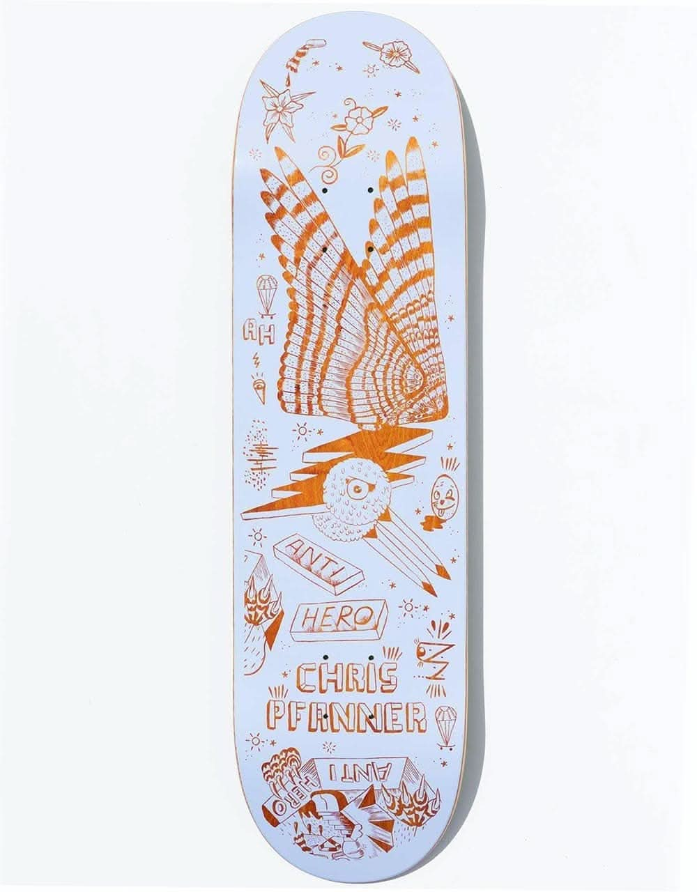 Anti Hero Pfanner We Fly II Skateboard Deck - 8.38"