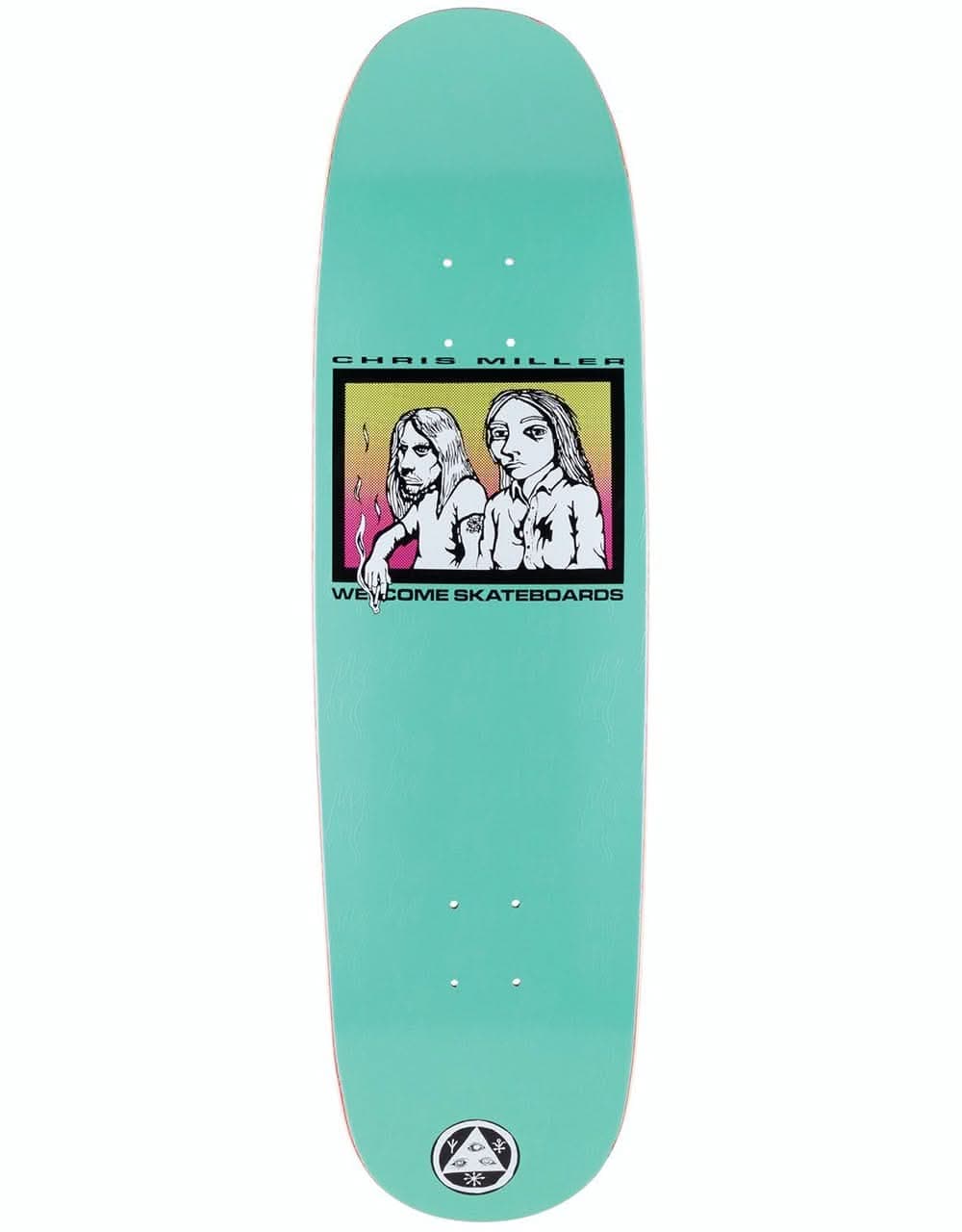 Welcome Miller The Couple on Catblood 2.0 Skateboard Deck - 8.75"