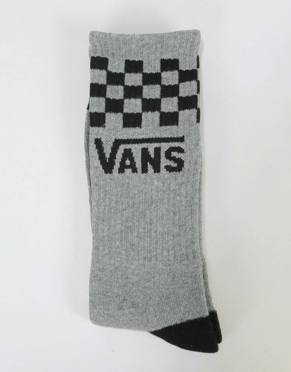 Vans Checker Vans Crew Socks - Heather Grey