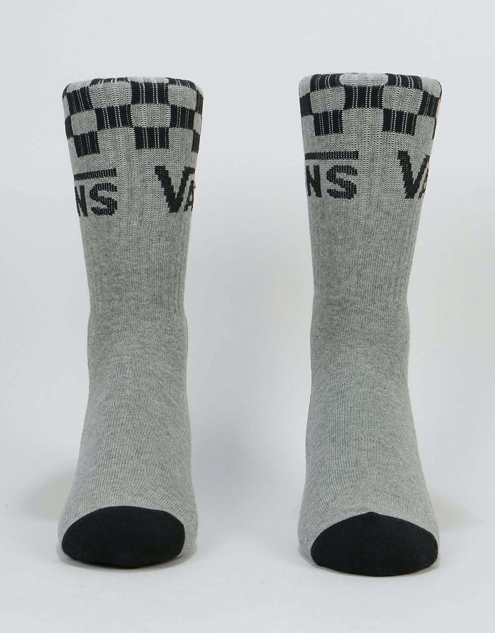 Vans Checker Vans Crew Socks - Heather Grey