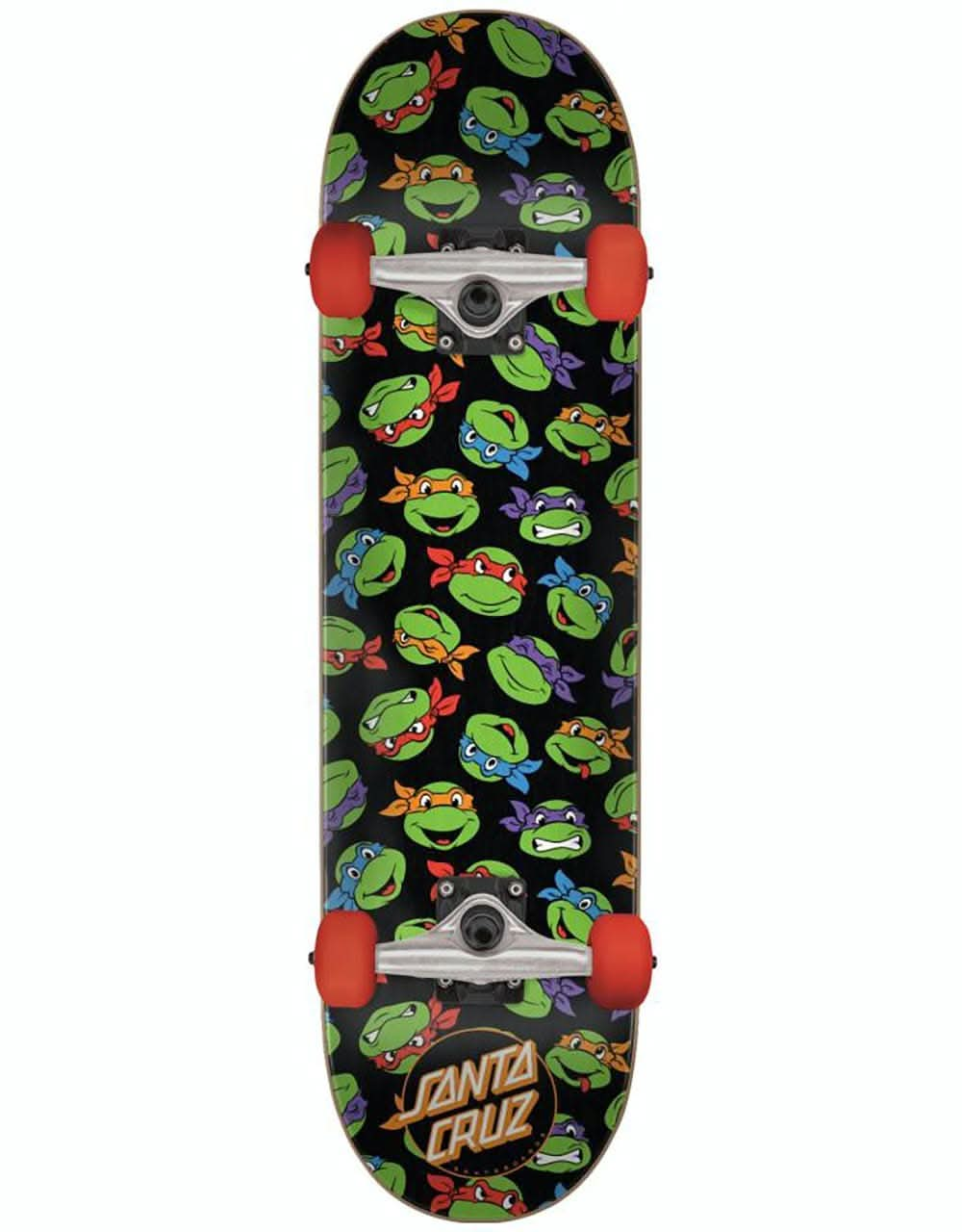 Santa Cruz x TMNT Allover Turtle Complete Skateboard - 7.5"