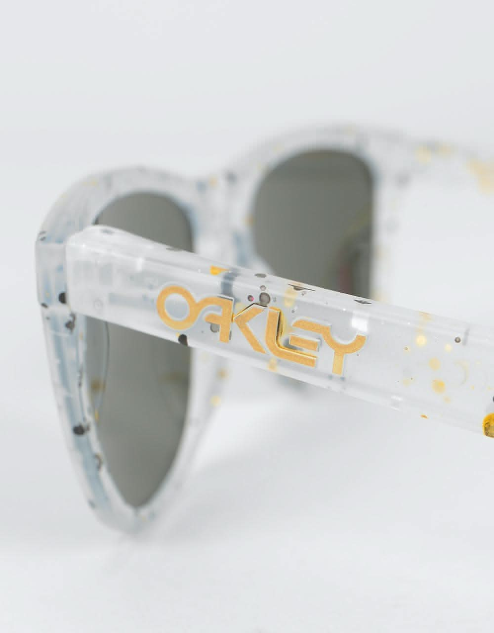 Oakley Frogskins Sunglasses - Splatter Clear (Prizm Black Lens)