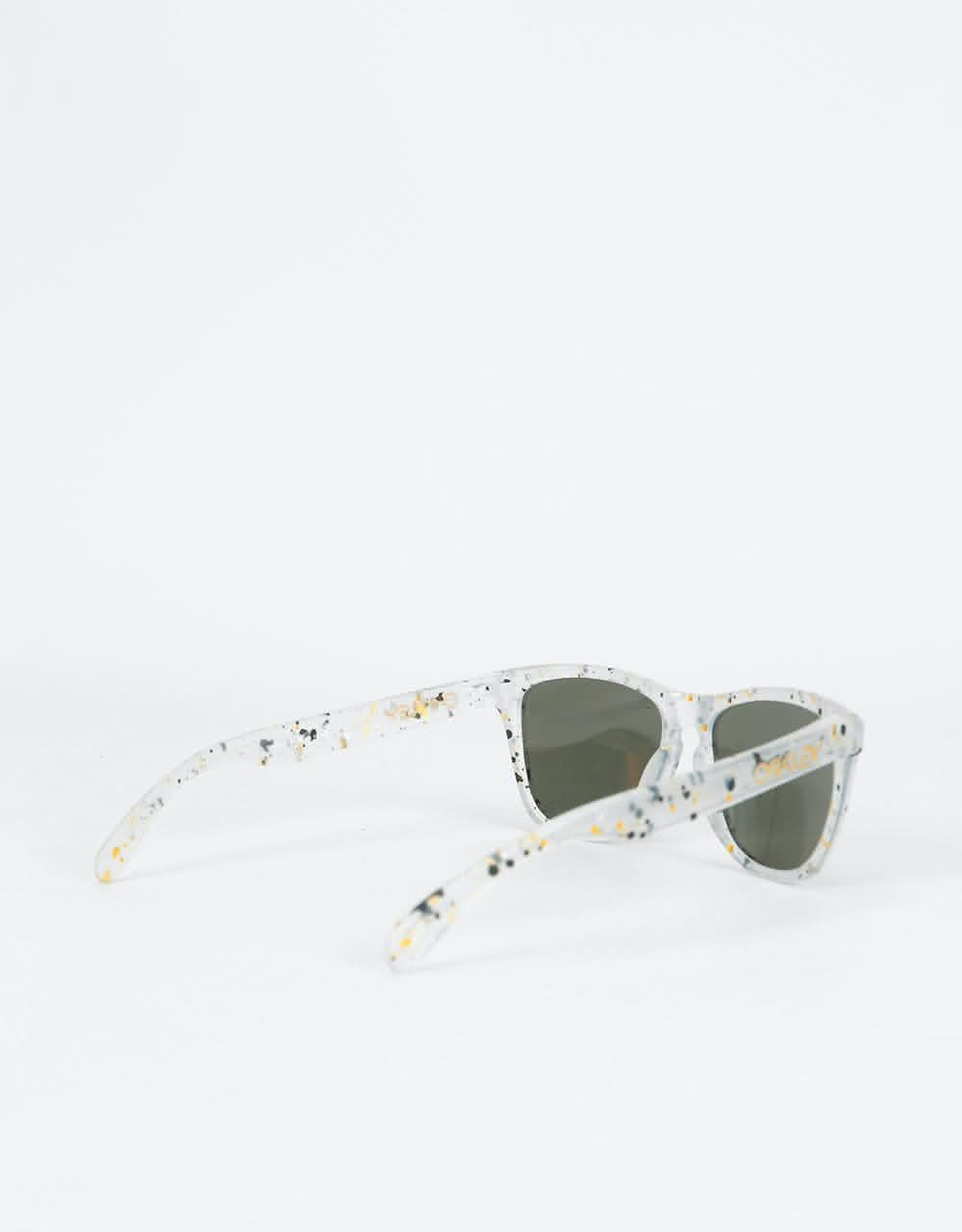 Oakley Frogskins Sunglasses - Splatter Clear (Prizm Black Lens)