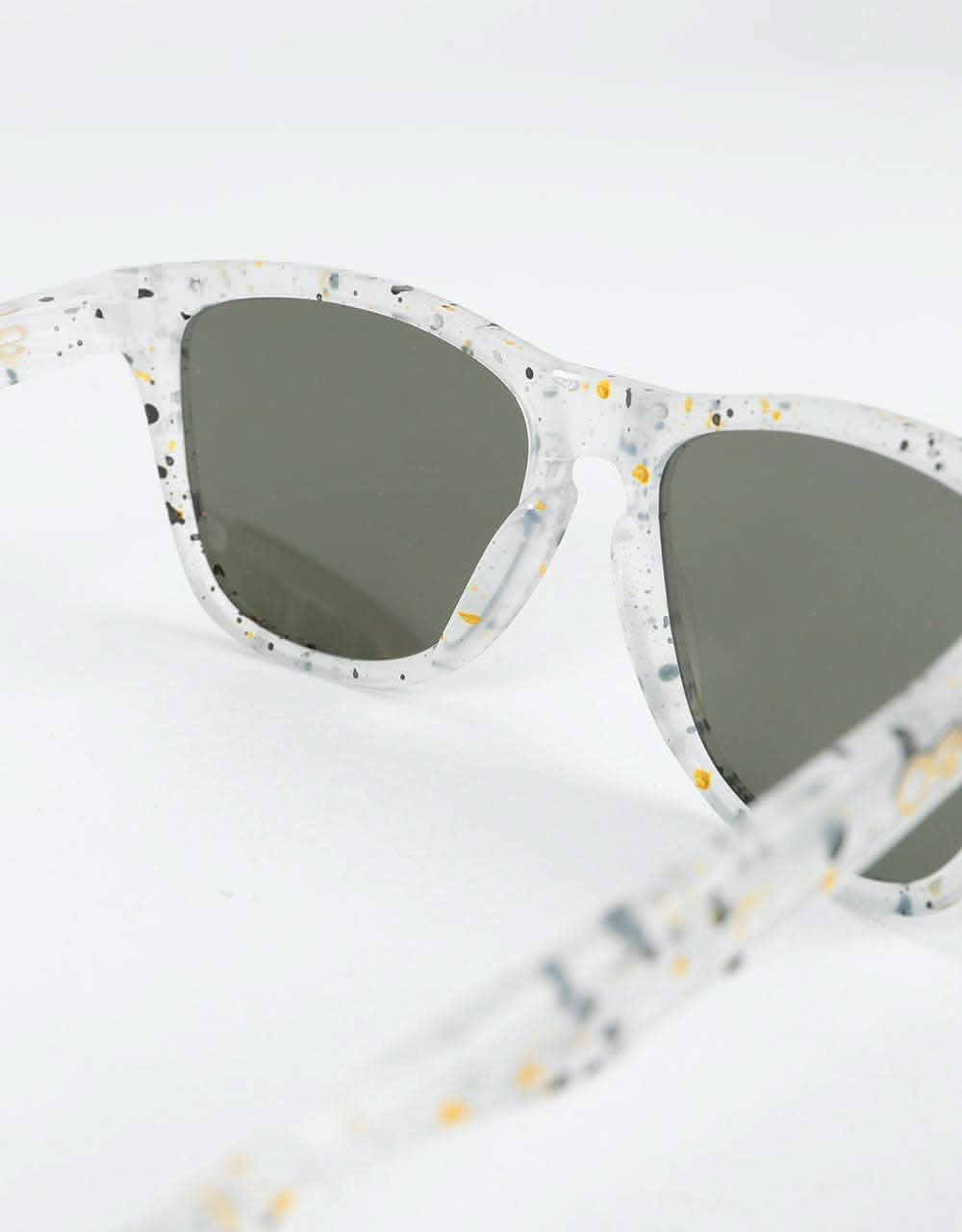 Oakley Frogskins Sunglasses - Splatter Clear (Prizm Black Lens)