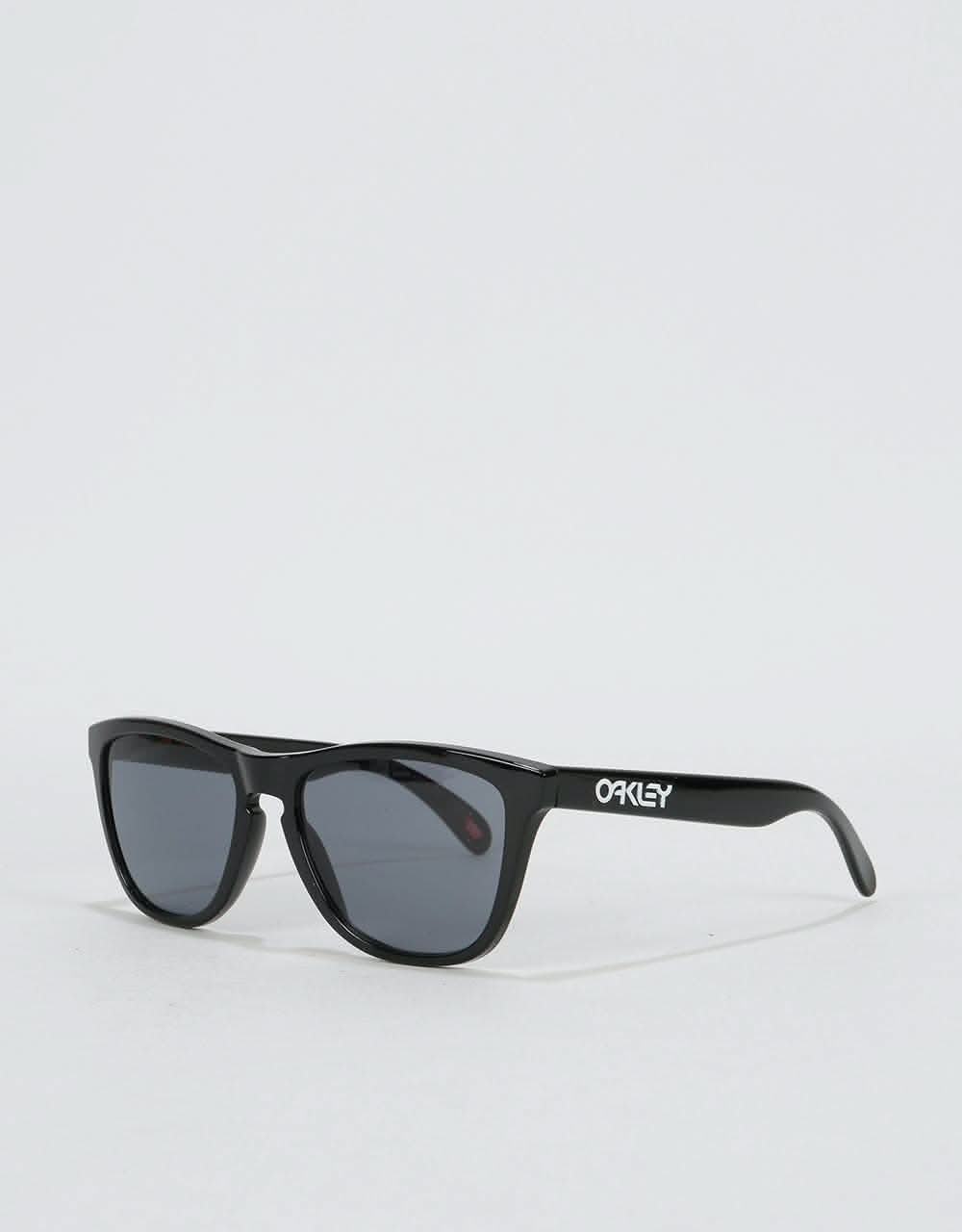 Oakley Frogskins Sunglasses - Polished Black (Grey Lens)