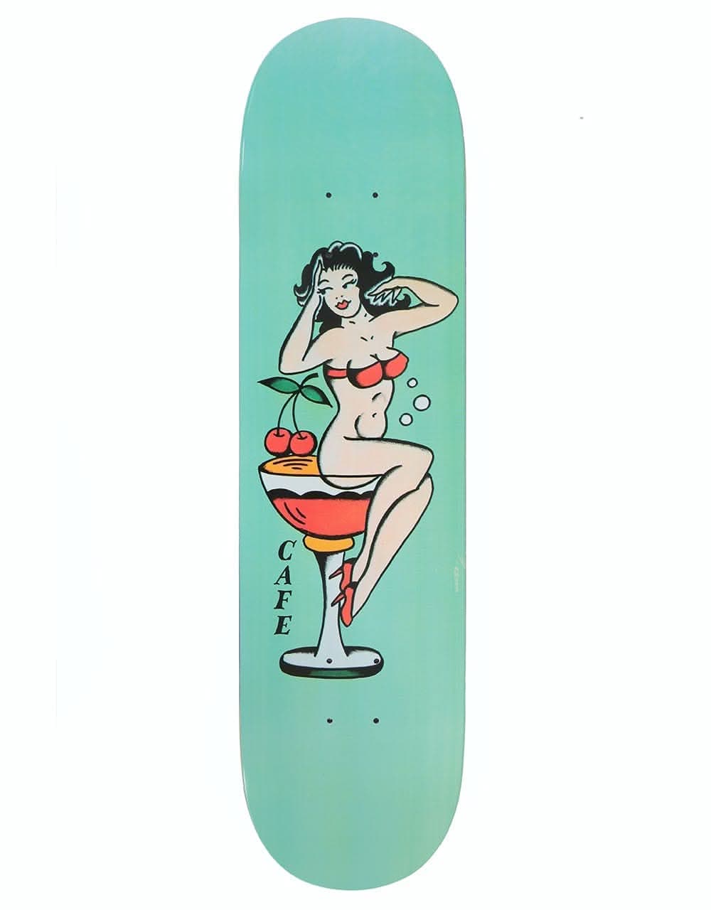 Skateboard Café Pin Up Cocktail Skateboard Deck - 8"