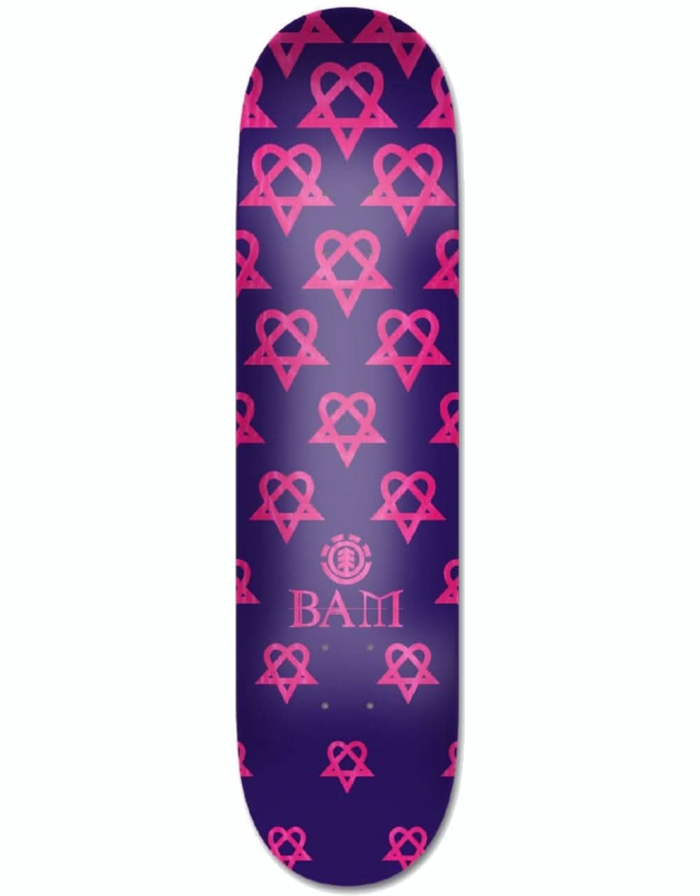 Element Bam Heartagram Quad Skateboard Deck - 8"