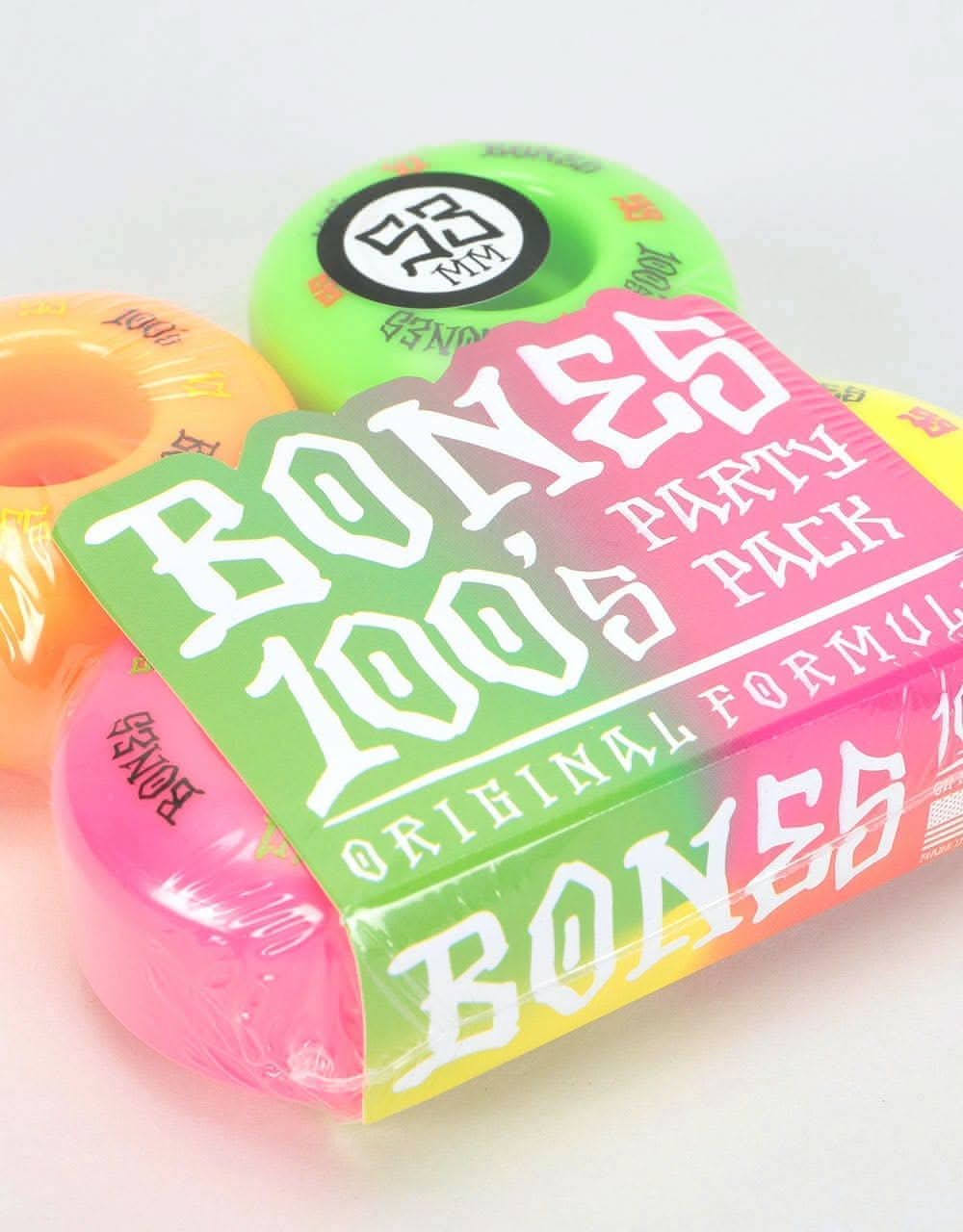 Bones OG 100s Party Pack #4 Standard V1 Skateboard Wheel - 53mm