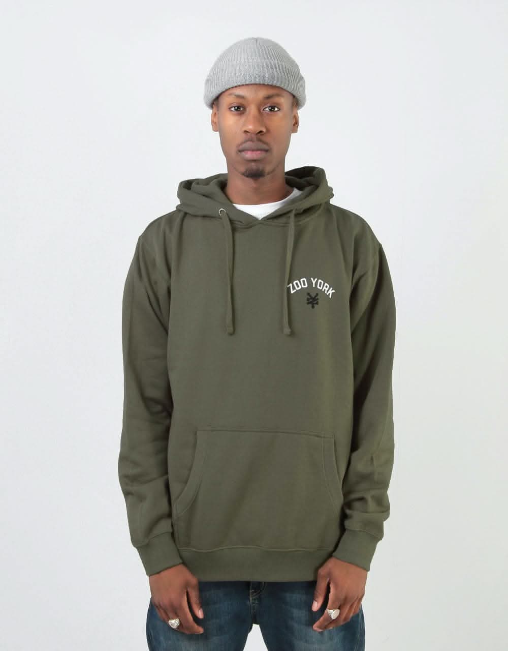 Zoo York Bushwick Pullover Hoodie - Olive Green