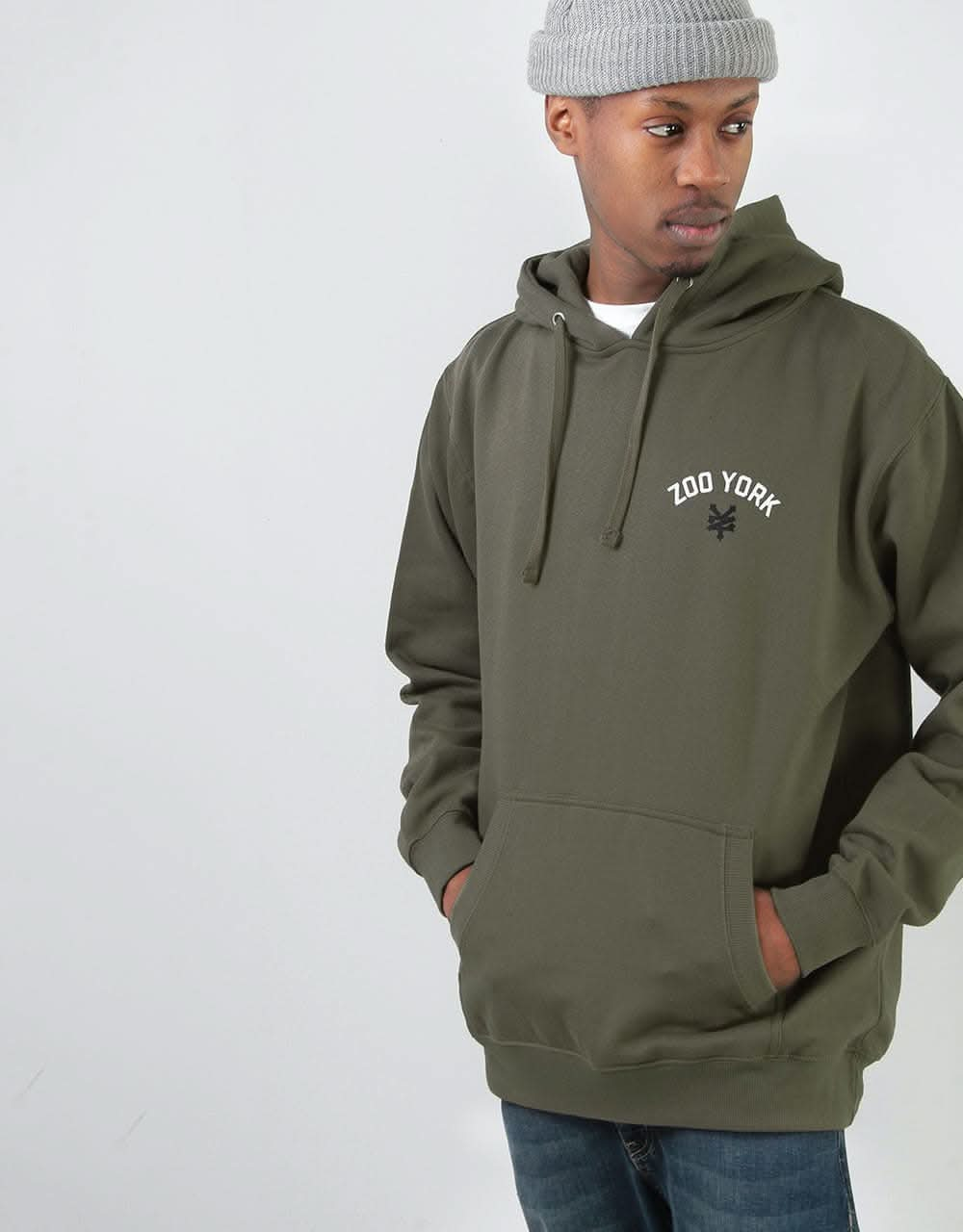 Zoo York Bushwick Pullover Hoodie - Olive Green