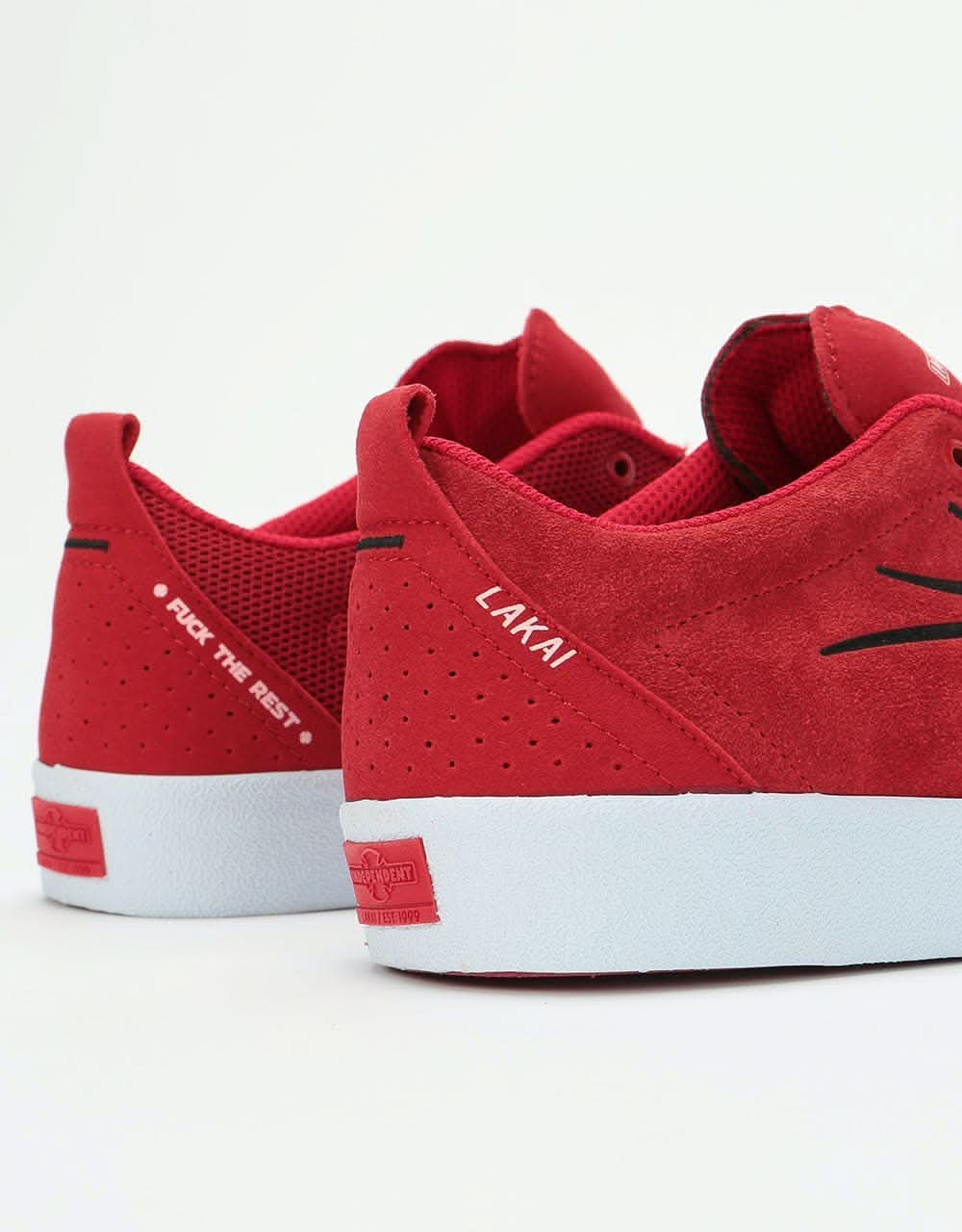 Lakai x Independent Bristol Skate Shoes - Red Suede