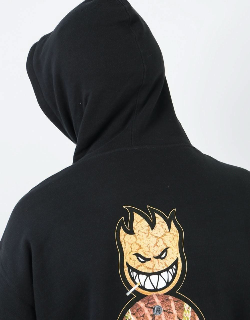 Spitfire x Quartersnacks Snackman Pullover Hoodie - Black