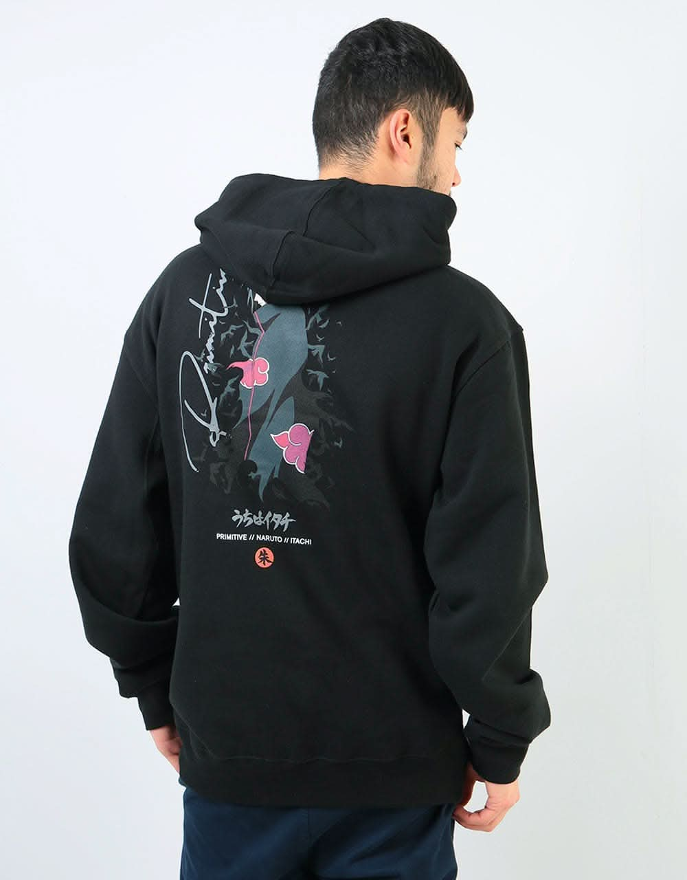 Primitive x Naruto Crows Pullover Hoodie - Black