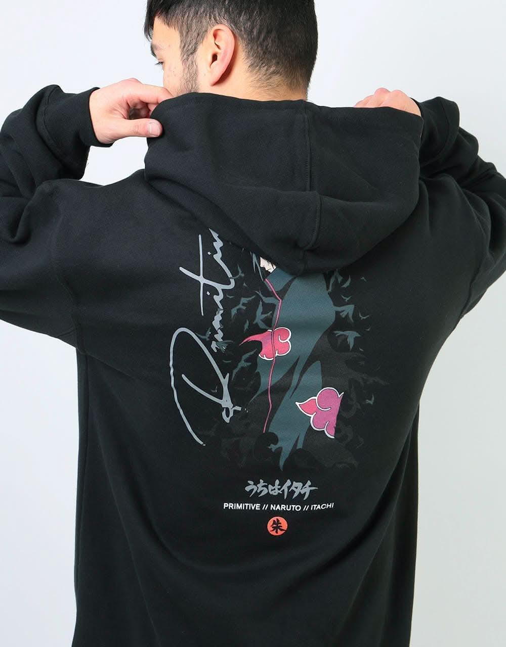 Primitive x Naruto Crows Pullover Hoodie - Black