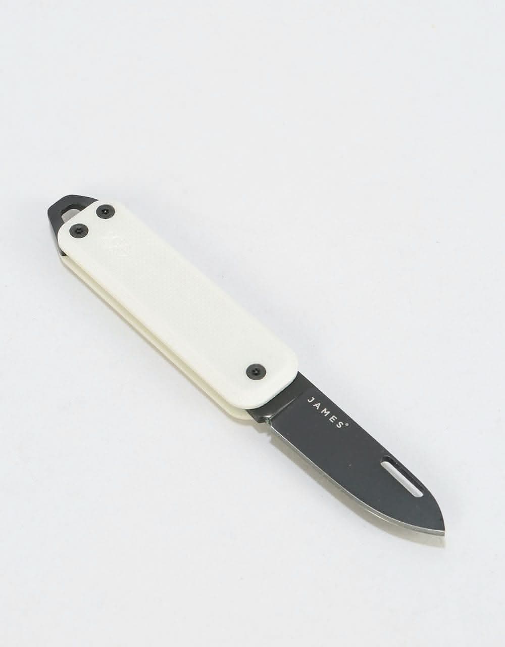 James The Elko Knife - Bone/Black