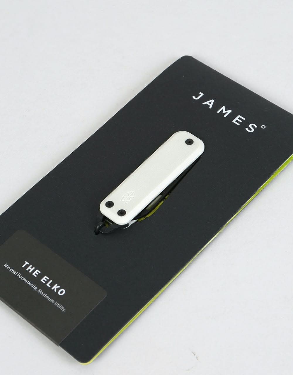 James The Elko Knife - Bone/Black