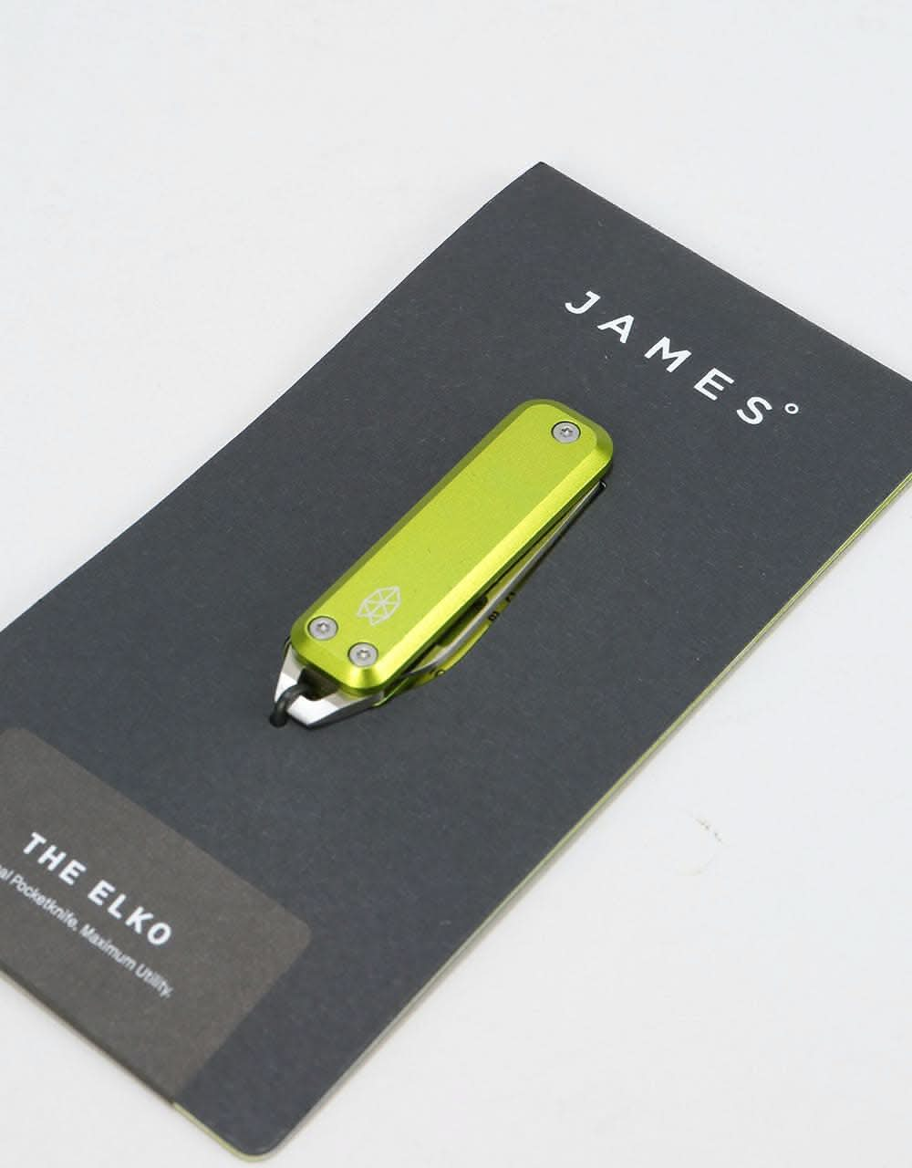 James The Elko Knife - Electric Moss/Stainless