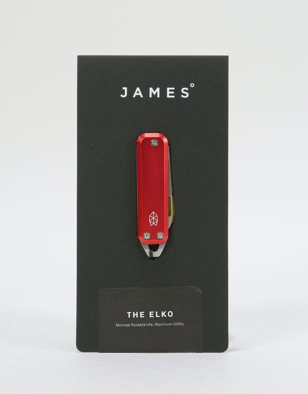 James The Elko Knife - Red/Stainless