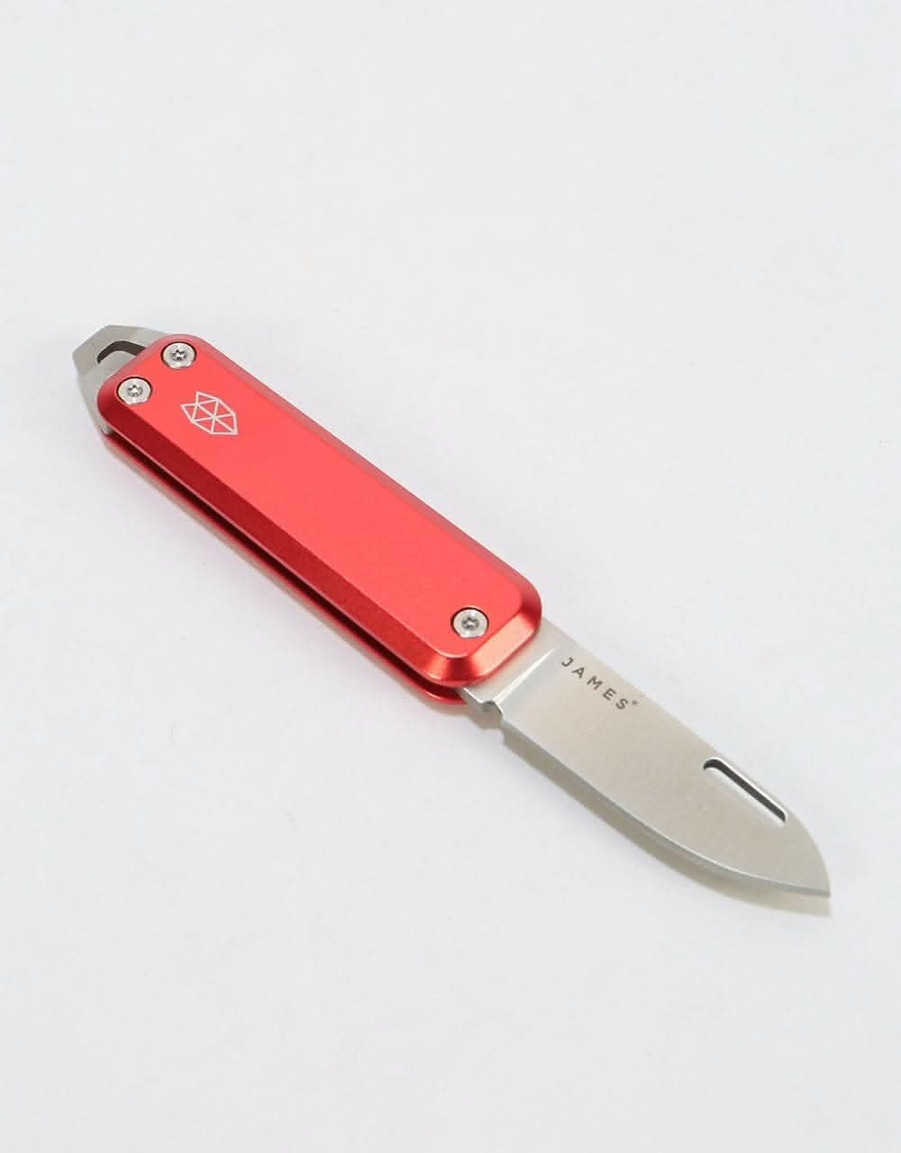 James The Elko Knife - Red/Stainless