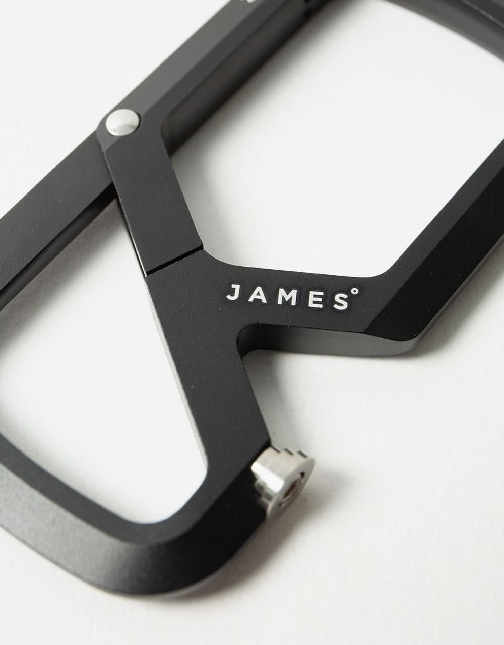 James The Mehlville 'Carabiner' Keychain - Black/Stainless