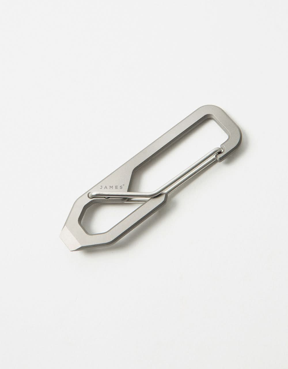 James The Holcombe Keychain - Titanium/Stainless