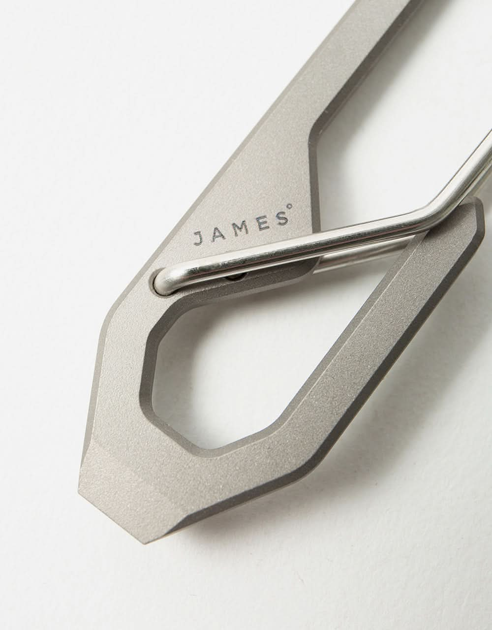 James The Holcombe Keychain - Titanium/Stainless