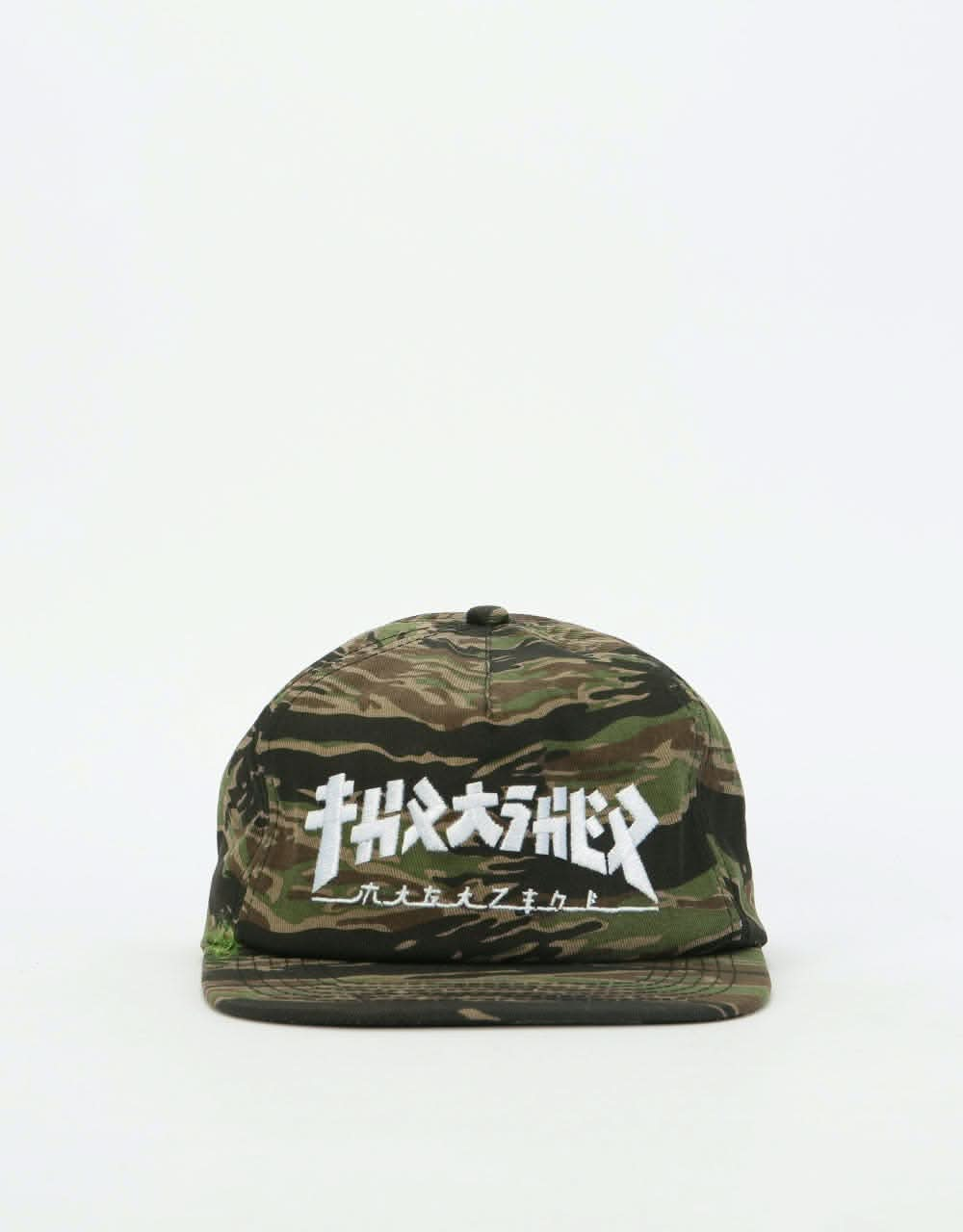 Thrasher Godzilla Snapback Cap - Tiger Camo