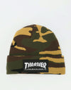 Thrasher Logo Patch Beanie - Camo