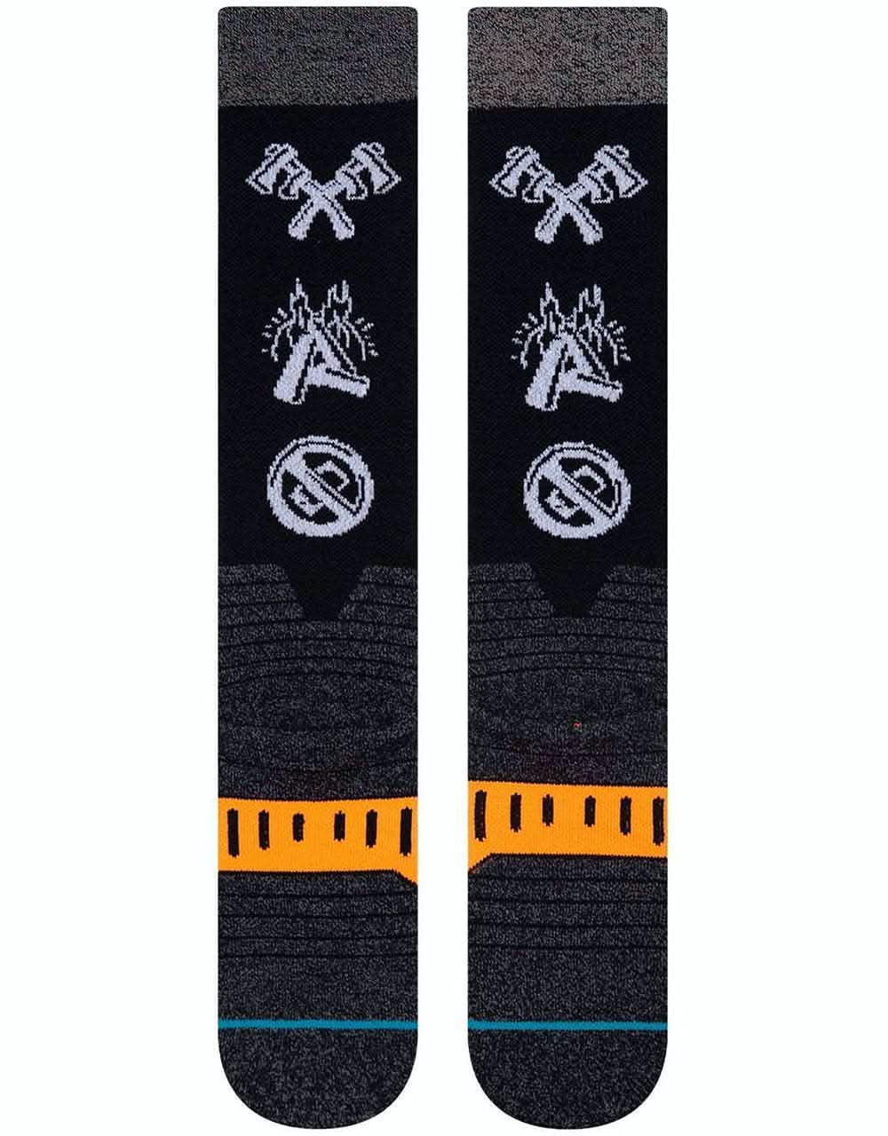 Stance Freedom Frontier Grenier Pro Snowboard Socks - Black