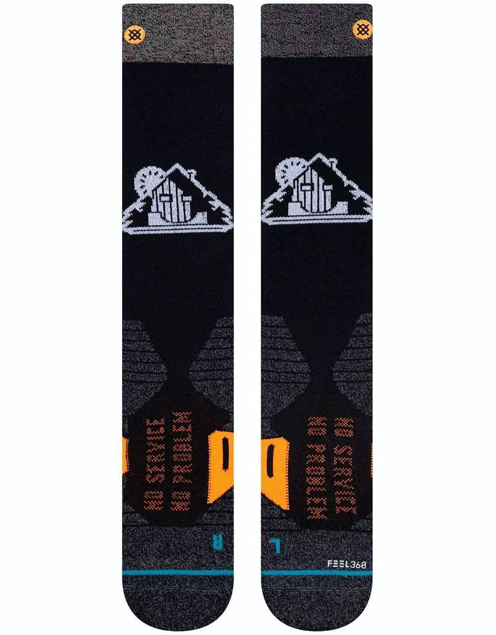 Stance Freedom Frontier Grenier Pro Snowboard Socks - Black