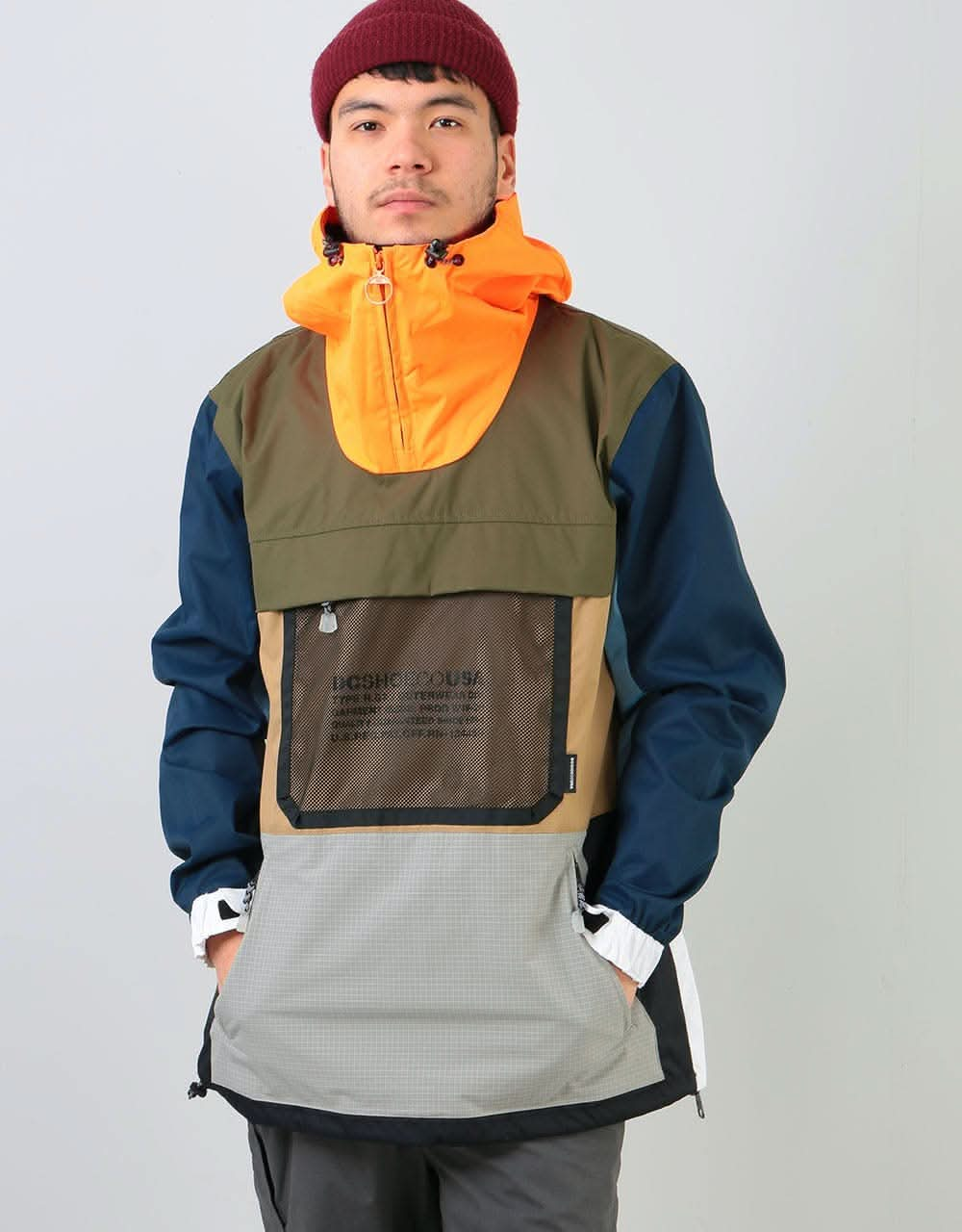 DC ASAP Anorak 2020 Snowboard Jacket - Olive Night Desert Night Camo