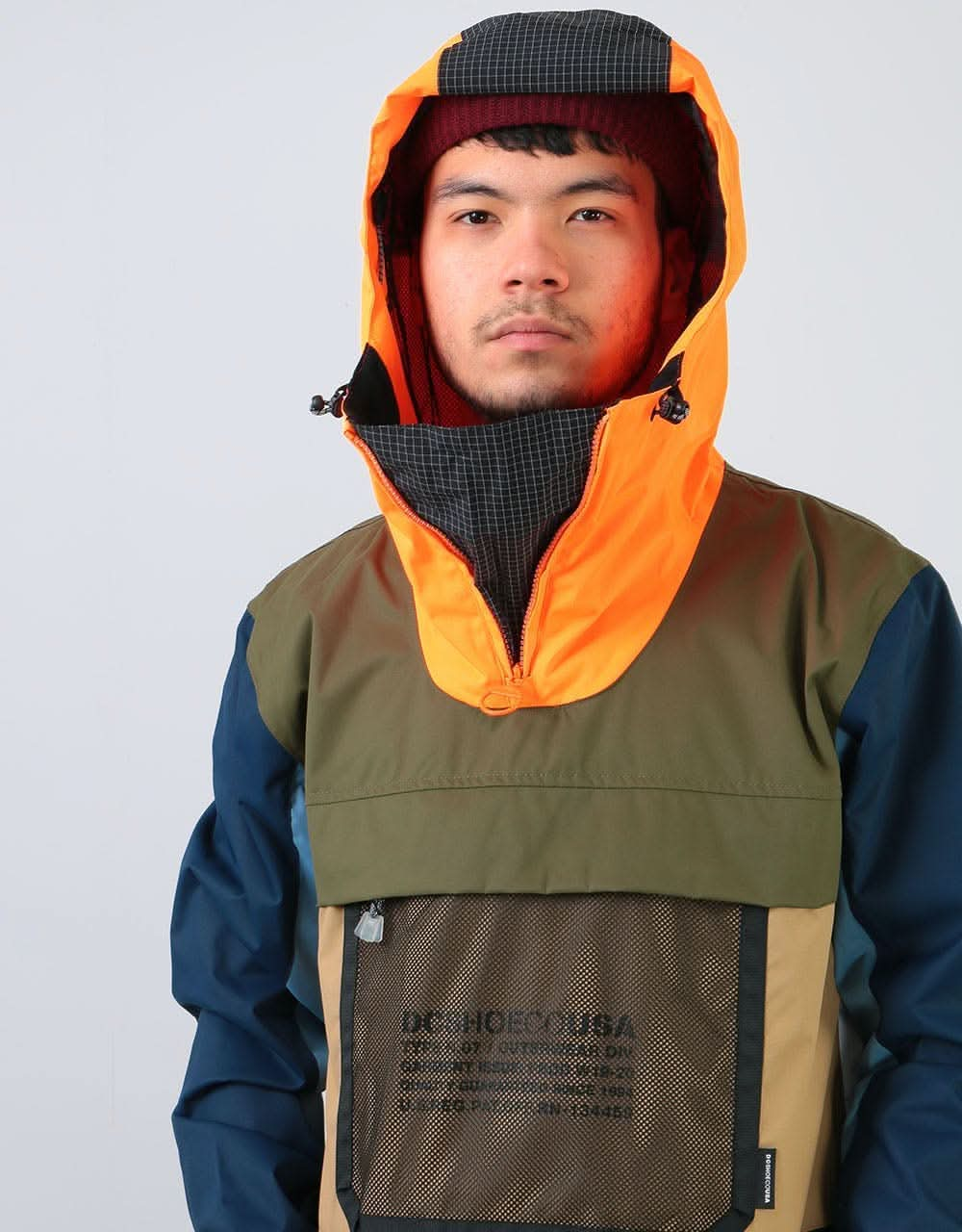 DC ASAP Anorak 2020 Snowboard Jacket - Olive Night Desert Night Camo