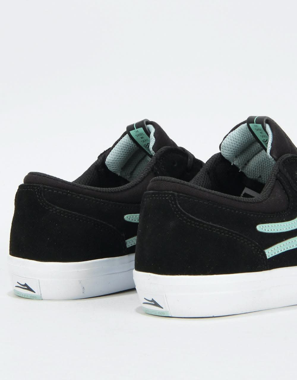 Lakai Griffin Skate Shoes - Black/Mint Suede