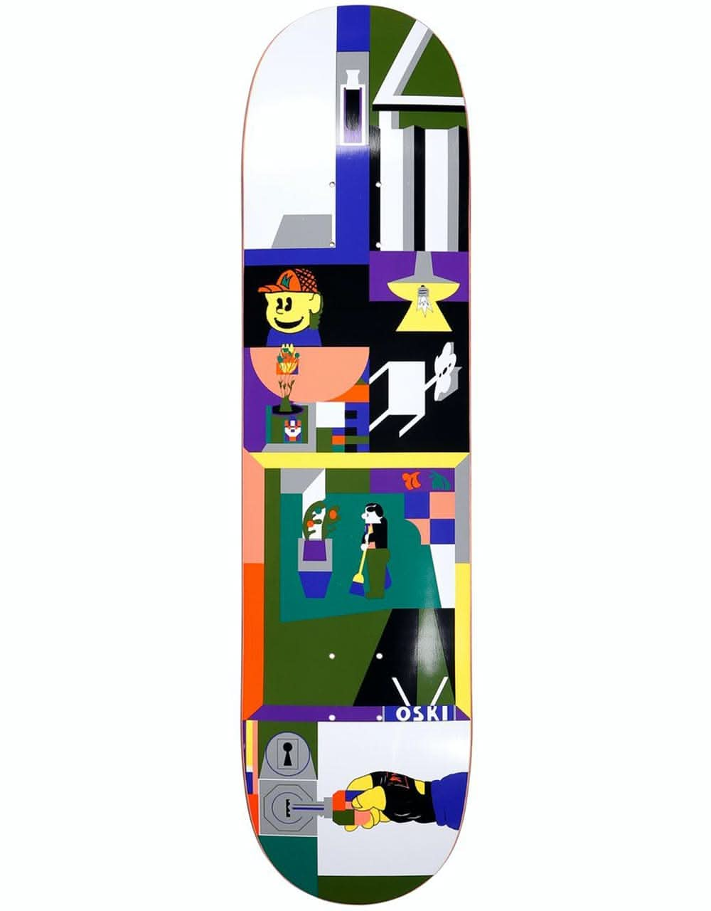 Polar Rozenberg Key Skateboard Deck - 8.25"