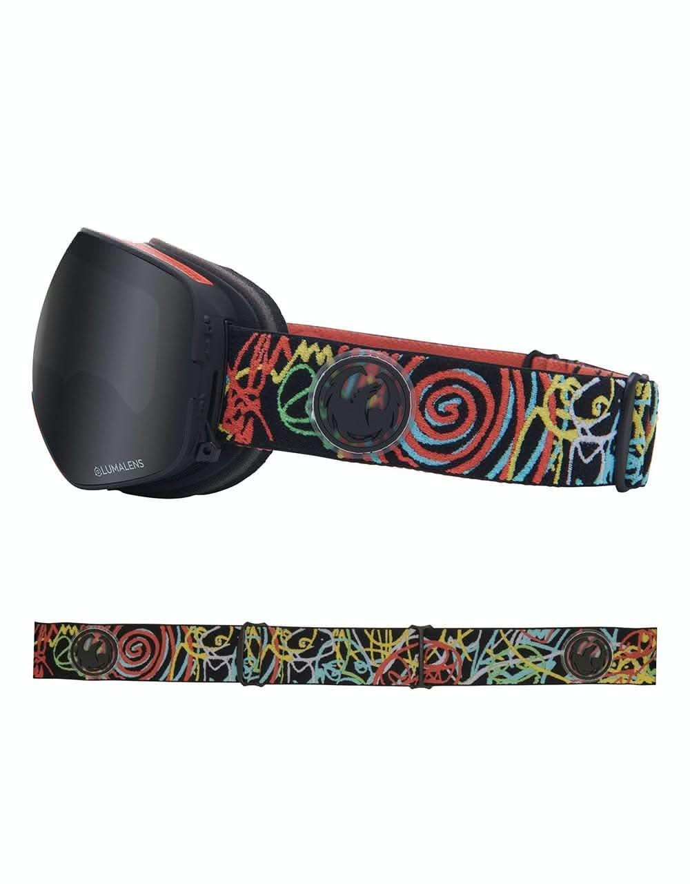 Dragon X2s Snowboard Goggles - Gigi Rüf/LUMALENS® Dark Smoke