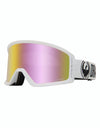 Dragon DX3 OTG Snowboard Goggles - White/LUMALENS® Pink Ion