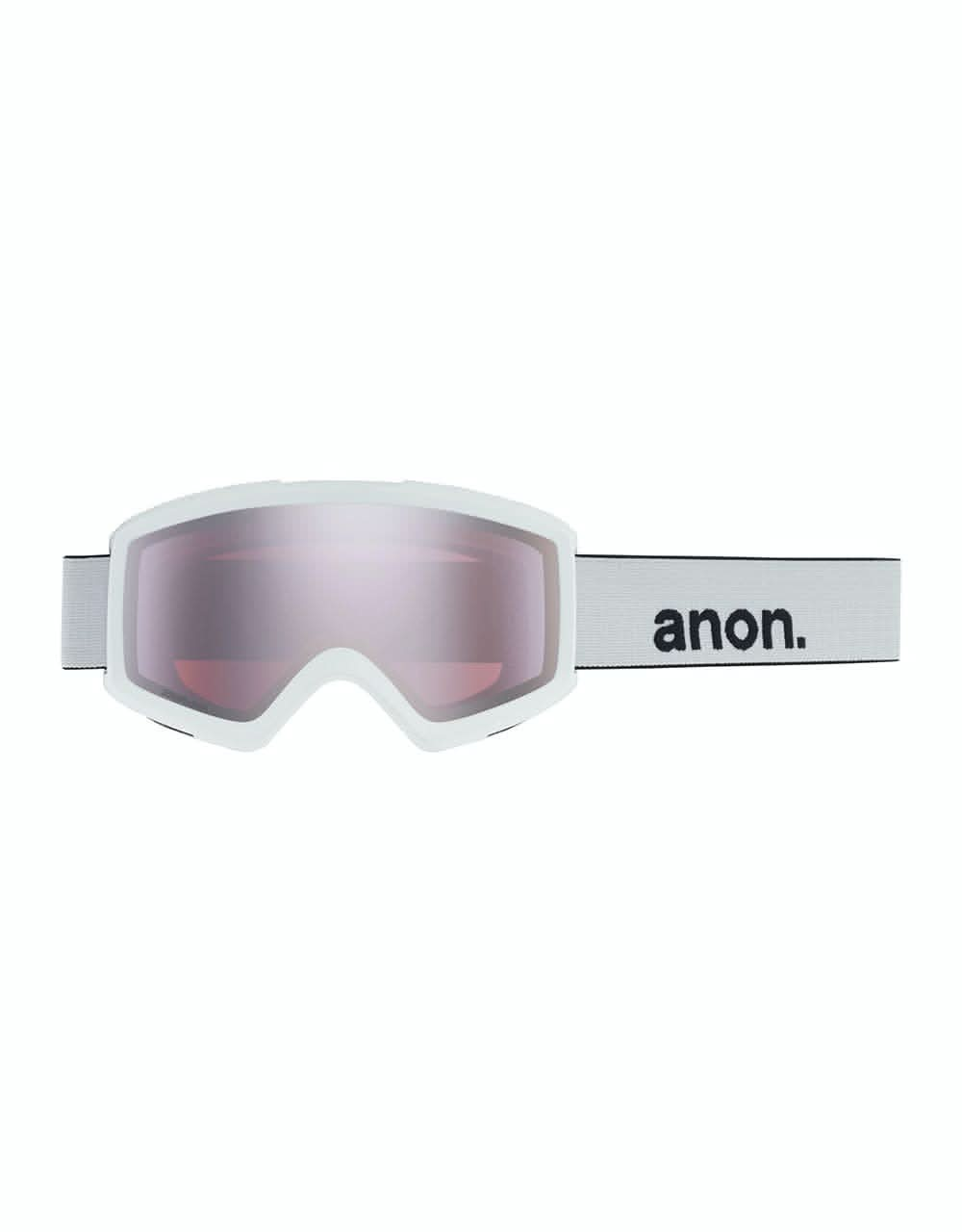 Anon Helix 2.0 Snowboard Goggles - White/Silver Amber