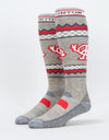 Burton Performance Midweight Snowbard Socks - Oatmeal Heather