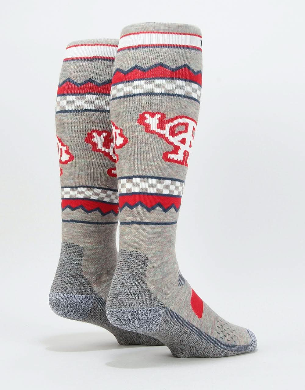 Burton Performance Midweight Snowbard Socks - Oatmeal Heather