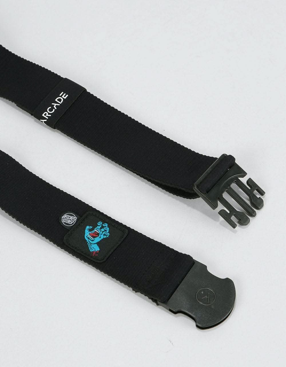 Arcade x Santa Cruz Rambler Belt - Black/Screaming Hand