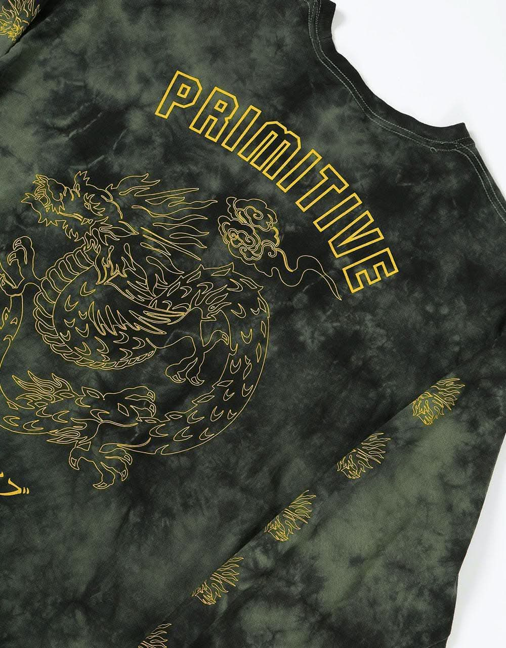 Primitive Dynasty L/S T-Shirt - Military Green Black